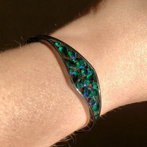 Givenchy green stone bracelet - Costume Jewelry